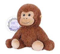 SuzziPals Heatable & Coolable Monkey Stuffed Animal, Microwavable Heating Pad Plushies for Soothing & Relaxation, Lavender Scented Stuffed Plush Toys, Monkey Gifts Boys Girls