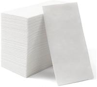 SUZZYVINE Cloth Like Hand Towels, Linen Feel White Paper Napkins Disposable Guest Towel, Disposable Hand Towel for Bathroom, Idear for Party, Wedding, Or Event, Pack of 200, 30 x 43cm(White)