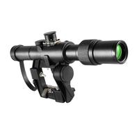 SV-D Precision Optic Sight with BDC Reticle，Waterproof & Multi-Coated Lenses，Riflescope with Side Rail Mounting System，Lens Protection Covers for Clear Bright View