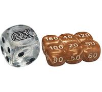 SV Prismatic Evolutions Clear Sparkle Die w/ Light Brown (small) Dice