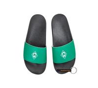 SV Werder Bremen Diamond Slides - Official Merchandise - Green Slippers with Werder Diamond & Black Sole - Comfort Fit, Green, 8.5 UK