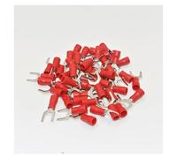 SV1.25-3.5 1000PCS Red Insulated Fork Wire Connector Electrical Crimp Terminal 22-16AWG #6
