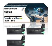 SV210A SCX-D6555A Toner Cartridges Compatible with Samsung MultiXpress SCX-6545N SCX-6555N Printers, Replacement Parts Contains Chip and Clear Printing/181(3 Pack Black)