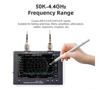 SV4401A Vector Network Analyzer Kit, 50kHz-4.4GHz, 100dB Dynamic Range, 7-inch Touchscreen, with 8GB Memory and N-Type/Adapters for RF Ant