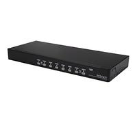 StarTech.com 8 Port 1U Rackmount USB KVM Switch Kit with OSD and Cables