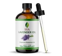 SVA Lavender Essential Oil 4 Fl Oz - for Diffuser, Skin & Hair Care - Ideal for Massage & DIY Blends - with Dropper