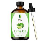 SVA Lime Essential Oil - 4 Fl Oz - 100% Natural Lime Oil - for Diffuser, Hair Care, Face, Skin Care, Aromatherapy, Scalp and Body Massage, Soap and Candle Making - with Dropper