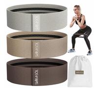 Svära Söl Fabric Resistance Bands Set of 3 for Legs, Glutes, Arms, Booty Bands for Women and Men, Resistance Bands for Working Out, Physical Therapy, Strength Training, Elastic Bands for Exercise