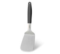 Svailse Metal Spatula with Full Tang Silicone Handle, Heavy Duty Stainless Steel Turner for Cast Iron Skillet, Kitchen Use for Cooking, Grilling, Flipping and Turning