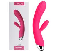 Svakom Angel - Waterproof, Warming, Dual-action Vibrator (Red)