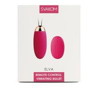 Svakom Vibrating Egg Elva - Remote Control, 26 Speeds - Pink 18 cm