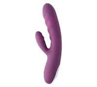 Avery Thrusting Rabbit Vibrator with Clitoral Stimulator Svakom Lilac One Size