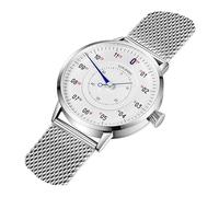 Svalbard Gauge Automatic Single Hand Steel Silver White Men's Watch
