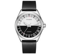 Svalbard Horizon GH46 Automatic Steel Black Leather Pilot 24H Men's Watch