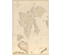 Svalbard Norway Map Journal: Vintage Map Notebook