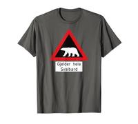 Svalbard Polar Bear Sign | Gjelder hele Spitsbergen | Norway T-Shirt