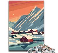 Svalbard Poster Jigsaw Puzzles for Adults Teenagers Jigsaws Puzzle, Educational Family Game Suitable for Desktop Decoration 1000pcs (26x38cm)
