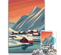 Svalbard Poster Jigsaw Puzzles for Teenagers 1000 Piece Puzzle,Challenging To Complete But Fun And Humorous Birthday Present,Gifts,Wall Art 50x75cm