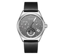Svalbard Regulator Swiss Quartz Steel Grey Date Multifunction Men's Watch, grey