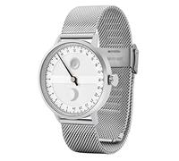 Svalbard SOL OG MÅNE Single Hand 24H Quartz Steel Grey White Sun-Moon Men's Watch, grey, bracelet