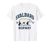 Svalbard Spitzbergen Islands Norway Fjords with Polar Bear T-Shirt