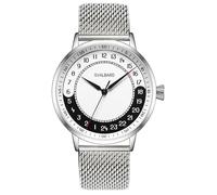 Svalbard YIN YANG 24h Swiss Quartz Steel White Black Men's Watch, grey