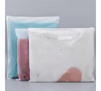 Svaldo Zip Bags for Clothes, 25Pcs 30 * 25cm Hospital Bag Organiser Pouches, Frosted Clear Bags for Clothes, Travel Packing Bags for Socks, Cosmetics, Clothes (With Vent Holes)