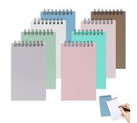 Svalor Mini Notebook,8 Pack Spiral Small Notebooks Pocket Size 12.6cm x 7.6cm,Pocket Notepad for Office School Memo Tactical Steno Pads (Macaron Color Series B)
