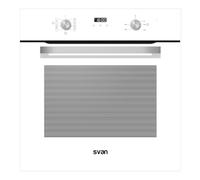 Svan Horno Multifunción Básico Blanco SH4700EB. Capacidad 75 Litros, 2100 W, 4 Programas, Interior Esmaltado, Fácil Limpieza, Eficiencia Energética Clase A