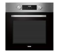 Svan Horno Multifunción Con Ventilador Inox SHM8700DX. Capacidad 70 Litros, 3000 W, 8 Programas, Interior Esmaltado, Fácil Limpieza, Display LED Manual, Eficiencia Energética Clase A