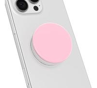 Svanove Adhesive Phone Grip Stick Holder, Collapsible Cell Phone Stand Expanding Kickstand for iPhone Samsung Mobile Phones Accessory, Cute Sticky Phones Grips Soft Silicone Glossy Jelly, Light Pink