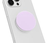 Svanove Cell Phone Grip, Collapsible Phone Stand Holder Round Expanding Kickstand for iPhone Samsung Mobile Phones, Cute Soft Silicone Glossy Jelly, Purple Lavender