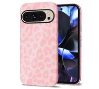 Svanove Cheetah Print Phone Case for Google Pixel 9 Pro XL Case Girly, Cute Leopard Case for Women, Luxury Trendy Retro Cool Animal Print Design, Aesthetic Pattern Hard Shell Plastic Cover, Pink