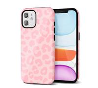 Svanove Cheetah Print Phone Case for iPhone 11 Case Girly Trendy Leopard Pattern, Retro Cool Animal Print, Luxury Cute Case for Women, Aesthetic Y2k Hard Shell Plastic, Pink