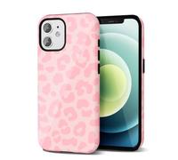 Svanove Cheetah Print Phone Case for iPhone 12/12 Pro Case Girly Trendy Leopard Pattern, Retro Cool Animal Print, Luxury Cute Case for Women, Aesthetic Y2k Hard Shell Plastic, Pink
