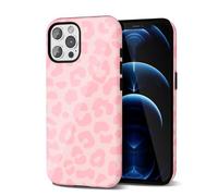 Svanove Cheetah Print Phone Case for iPhone 12 Pro Max Case Girly Trendy Leopard Pattern, Retro Cool Animal Print, Luxury Cute Case for Women, Aesthetic Y2k Hard Shell Plastic, Pink