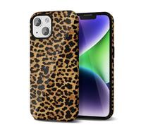 Svanove Cheetah Print Phone Case for iPhone 14 Plus Case Girly Trendy Leopard Pattern, Retro Cool Animal Print, Luxury Cute Case for Women, Aesthetic Y2k Hard Shell Plastic, Brown Fall