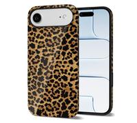 Svanove Cheetah Print Phone Case for iPhone 17 Air, Girly Cute Leopard Case for Women, Luxury Trendy Retro Cool Animal Print Design, Aesthetic Pattern Y2k Hard Shell Plastic Cover, Brown Fall