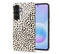 Svanove Cheetah Print Phone Case for Samsung Galaxy A57 5G Case Girly, Cute Leopard Case for Women, Luxury Trendy Retro Animal Print Design, Aesthetic Pattern Hard Shell Plastic Cover, Beige Dots