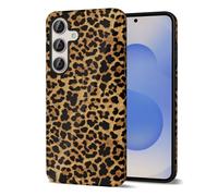 Svanove Cheetah Print Phone Case for Samsung Galaxy S25 Girly, Cute Leopard Case for Women, Luxury Trendy Retro Cool Animal Print Design, Aesthetic Pattern Hard Shell Plastic Cover, Brown Fall