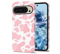 Svanove Cow Print Phone Case for Google Pixel 8 Pro Case Girly, Cute Cow Case for Women Girls, Luxury Trendy Retro Cool Animal Print Design, Aesthetic Pattern Y2k Slim Hard Shell Plastic Cover, Pink
