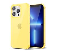 Svanove Designed for iPhone 13 Pro Max Case Clear, Transparent Protective Jelly Silicone Case for Women Girl Cute, Soft Flexible TPU Bumper, Thin Slim Fit, Non Yellowing, Yellow