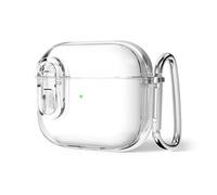 Svanove for Airpods 3rd Clear Soft TPU Charging Case with Lock, Rugged Latch Airpod Case Protective Cover, Clear