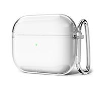 Svanove for Airpods 4 Case Clear Hard Plastic, Transparent Simple Cute Airpods 4th Generation Case with Keychain, Girly Y2k Aesthetic Trendy Airpods Cover Accessories for Women Girl, Clear