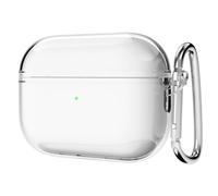 Svanove for Airpods Pro 2 Case Clear Hard Plastic, Transparent Simple Cute Airpods Pro 2nd Generation Case with Keychain, Y2k Aesthetic Trendy Airpods Cover Accessories for Women Girl, Clear