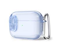 Svanove for Airpods Pro/Pro 2nd Clear Soft TPU Charging Case with Lock, Rugged Latch Airpod Case Protective Cover, Light Blue