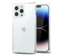 Svanove for iPhone 14 Pro Clear Case Square Rectangle Edge, Aesthetic Trendy Girly Transparent Silicone Rubber Phone Case for Women, Thin Slim TPU Bumper Protective Cover, Clear