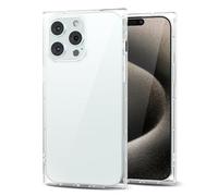 Svanove for iPhone 15 Pro Max Clear Case Square Rectangle Edge, Aesthetic Trendy Girly Transparent Silicone Rubber Phone Case for Women, Thin Slim TPU Bumper Protective Cover, Clear