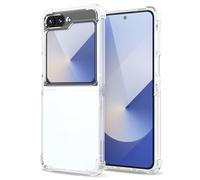 Svanove for Samsuang Galaxy Z Flip 6 Case Clear, Transparent Jelly Protective Silicone Phone Case Design for Women Girly Cute Simple, Thin Slim Fit Soft Flexible TPU Shockproof Bumper, Crystal Clear