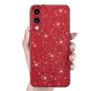 Svanove for Samsung S25 Edge Case Glitter, Sparkly Girly Cute Bling Sparkle Shiny Shimmer Bright Phone Case for Women Girls, Glittery Thin Slim Jelly Soft Silicone Rubber Gel Plastic Cover, Red Wine